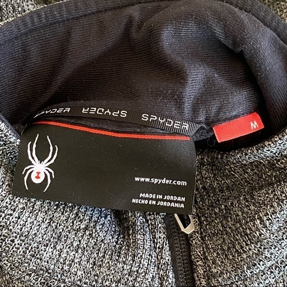 Spyder Gray Outbound Half Zip Sweatshirt Pullover Sweater Mens Size Medium M - Picture 6 of 9